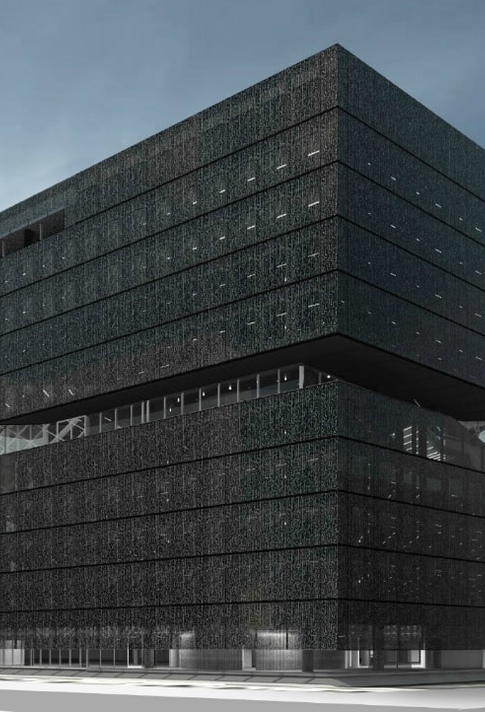 Закончены работы по монтажу фасада на знаковом объекте в Берлине, новом офисе издательства AxelSpringer.